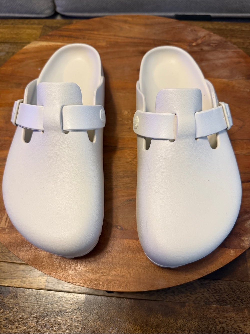 Birkenstock Size 39 Boston EVA Clog in Eggshell NEW - Picture 2 of 5